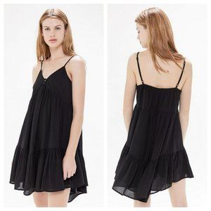 Urban Outfitters Agatha Ruffle Button-Front Babydoll Dress